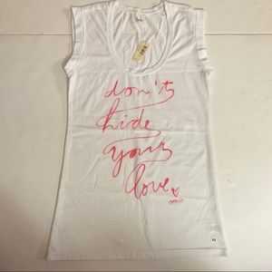 NWT Aerie white sleeveless shirt